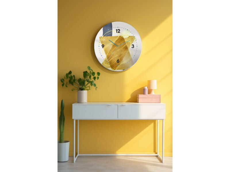Dekoratif Cam Duvar Saati-1162
