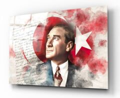 Atatürk Cam Tablo Özel Tasarım Ofis, Mutfak Çocuk Odası, Salon Dekorasyon