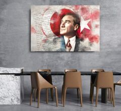 Atatürk Cam Tablo Özel Tasarım Ofis, Mutfak Çocuk Odası, Salon Dekorasyon