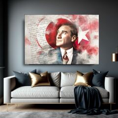Atatürk Cam Tablo Özel Tasarım Ofis, Mutfak Çocuk Odası, Salon Dekorasyon