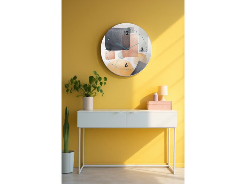 Dekoratif Cam Duvar Saati-1171