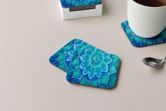 Dekoratif Bardak Altlığı Neon Desen 207