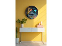 Dekoratif Cam Duvar Saati-1186