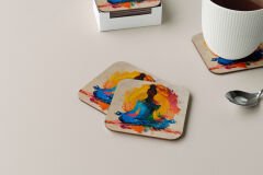 Dekoratif Bardak Altlığı Neon Desen 212