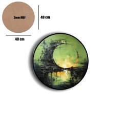 Amarikan Servis, Mdf Supla Takımı 6 Adet (6'lı Takım ), 6'lı Bardak Altlığı Hedliyeli 147