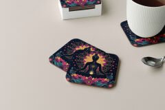 Dekoratif Bardak Altlığı Neon Desen 218