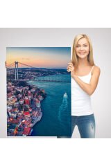 Boğaziçi Kuş Bakışı Dekoratif Kanvas Tablo-5971