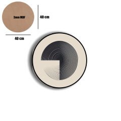 Amarikan Servis, Mdf Supla Takımı 6 Adet (6'lı Takım ), 6'lı Bardak Altlığı Hedliyeli 155