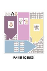 Renkli Evler Duvar Sticker