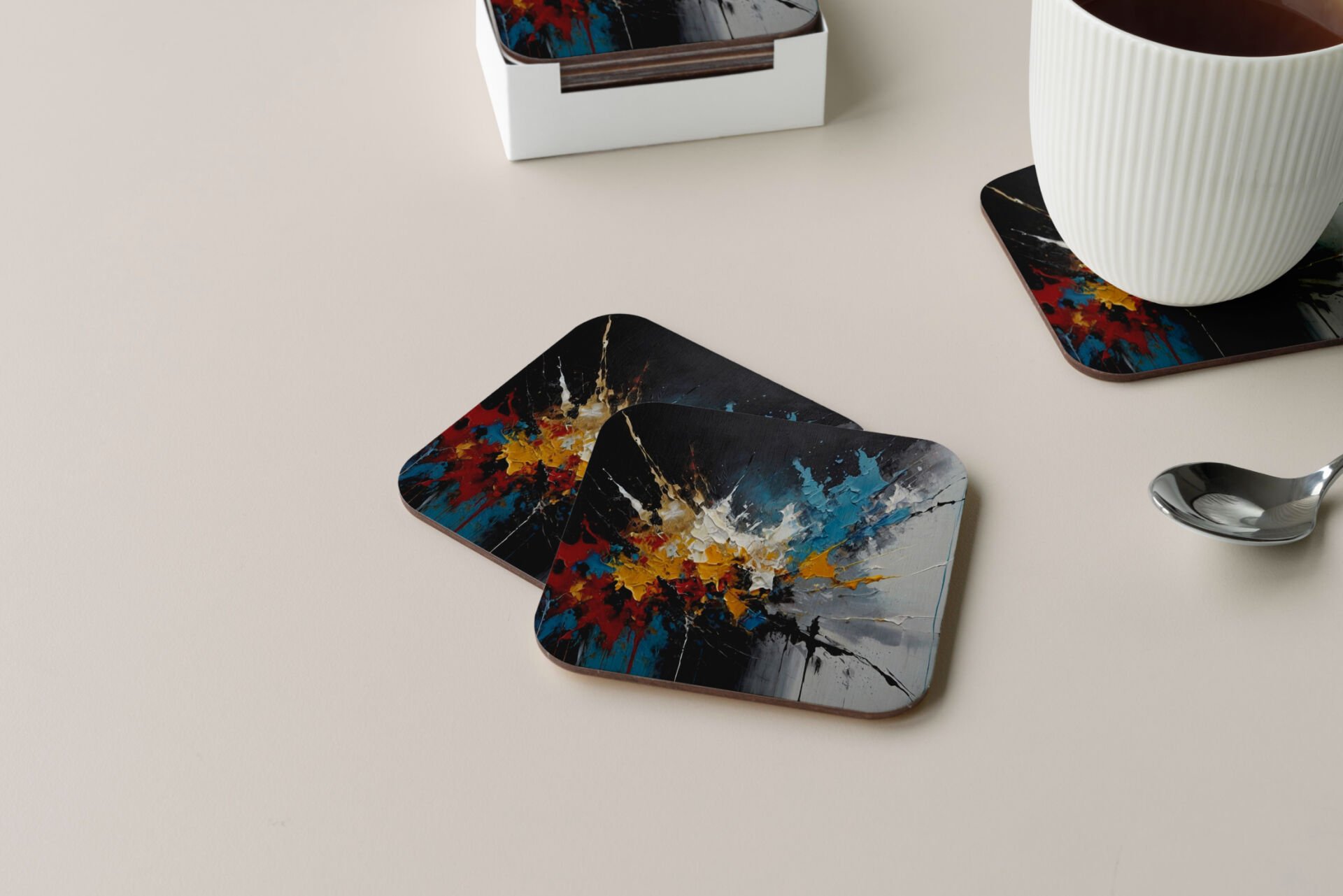 Dekoratif Bardak Altlığı Circle Design 458