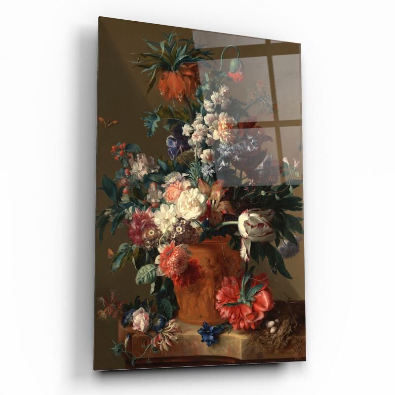 Çiçekler Cam Tablo Özel Tasarım Ofis, Mutfak Çocuk Odası, Salon Dekorasyon