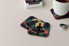Dekoratif Bardak Altlığı Neon Desen 224