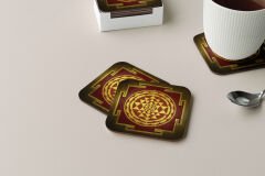 Dekoratif Bardak Altlığı Neon Desen 227