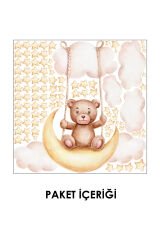 Salıncaktaki Ayıcık Duvar Sticker