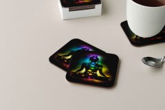 Dekoratif Bardak Altlığı Neon Desen 235