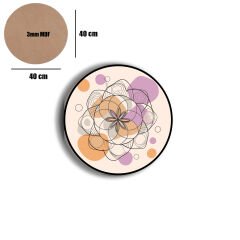 Amarikan Servis, Mdf Supla Takımı 6 Adet (6'lı Takım ), 6'lı Bardak Altlığı Hedliyeli 171