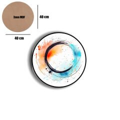 Amarikan Servis, Mdf Supla Takımı 6 Adet (6'lı Takım ), 6'lı Bardak Altlığı Hedliyeli 180