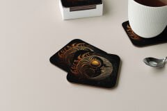 Dekoratif Bardak Altlığı Neon Desen 245