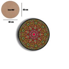 Amarikan Servis, Mdf Supla Takımı 6 Adet (6'lı Takım ), 6'lı Bardak Altlığı Hedliyeli 184