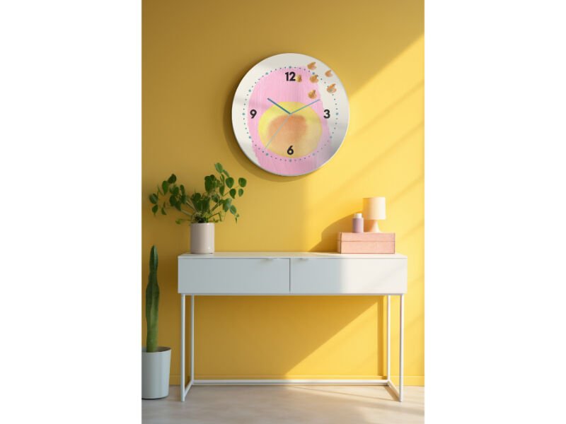 Dekoratif Cam Duvar Saati-1324