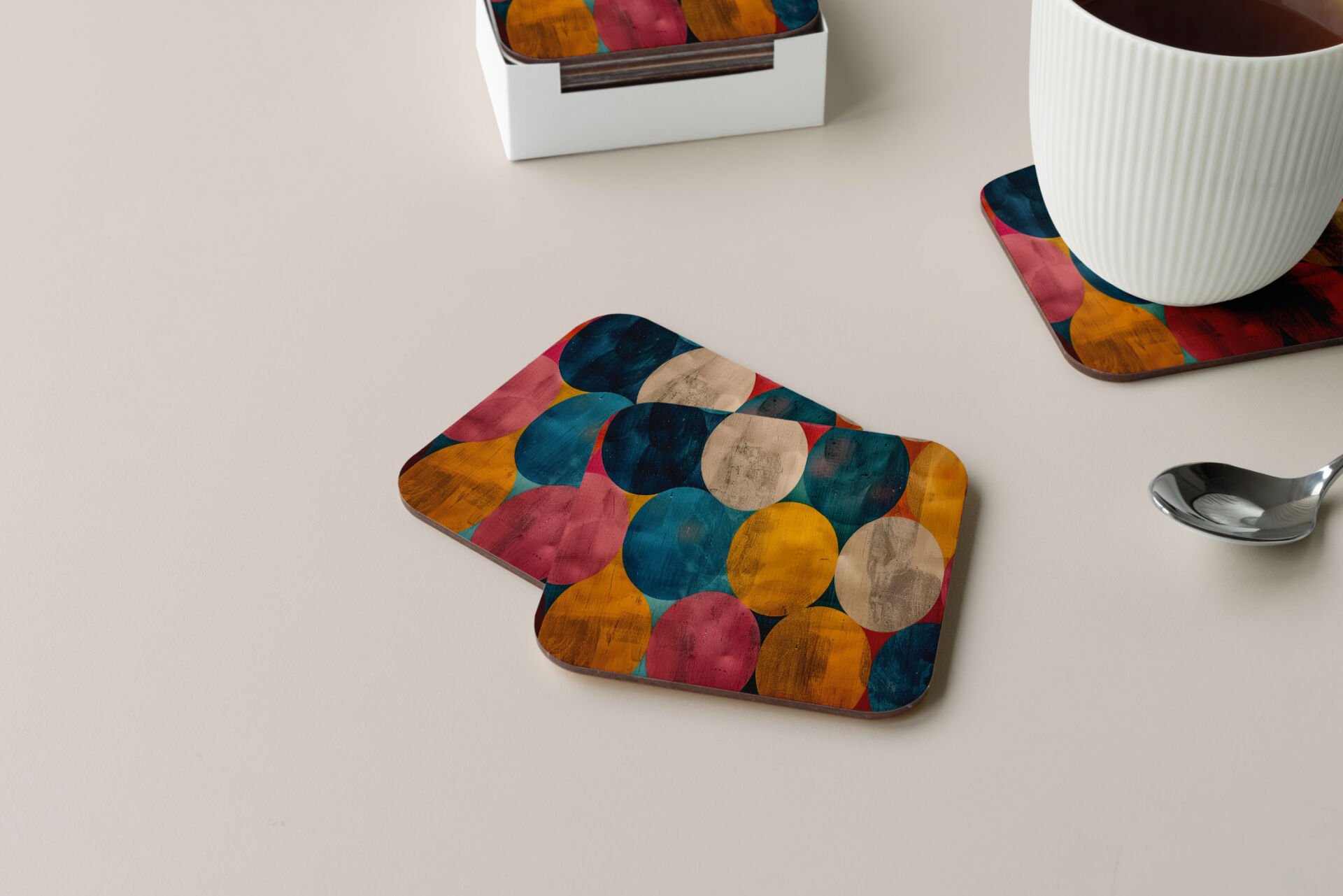 Dekoratif Bardak Altlığı Circle Design 492