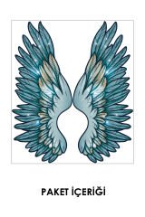 Melek Kanatları Duvar Sticker