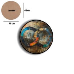 Amarikan Servis, Mdf Supla Takımı 6 Adet (6'lı Takım ), 6'lı Bardak Altlığı Hedliyeli 193
