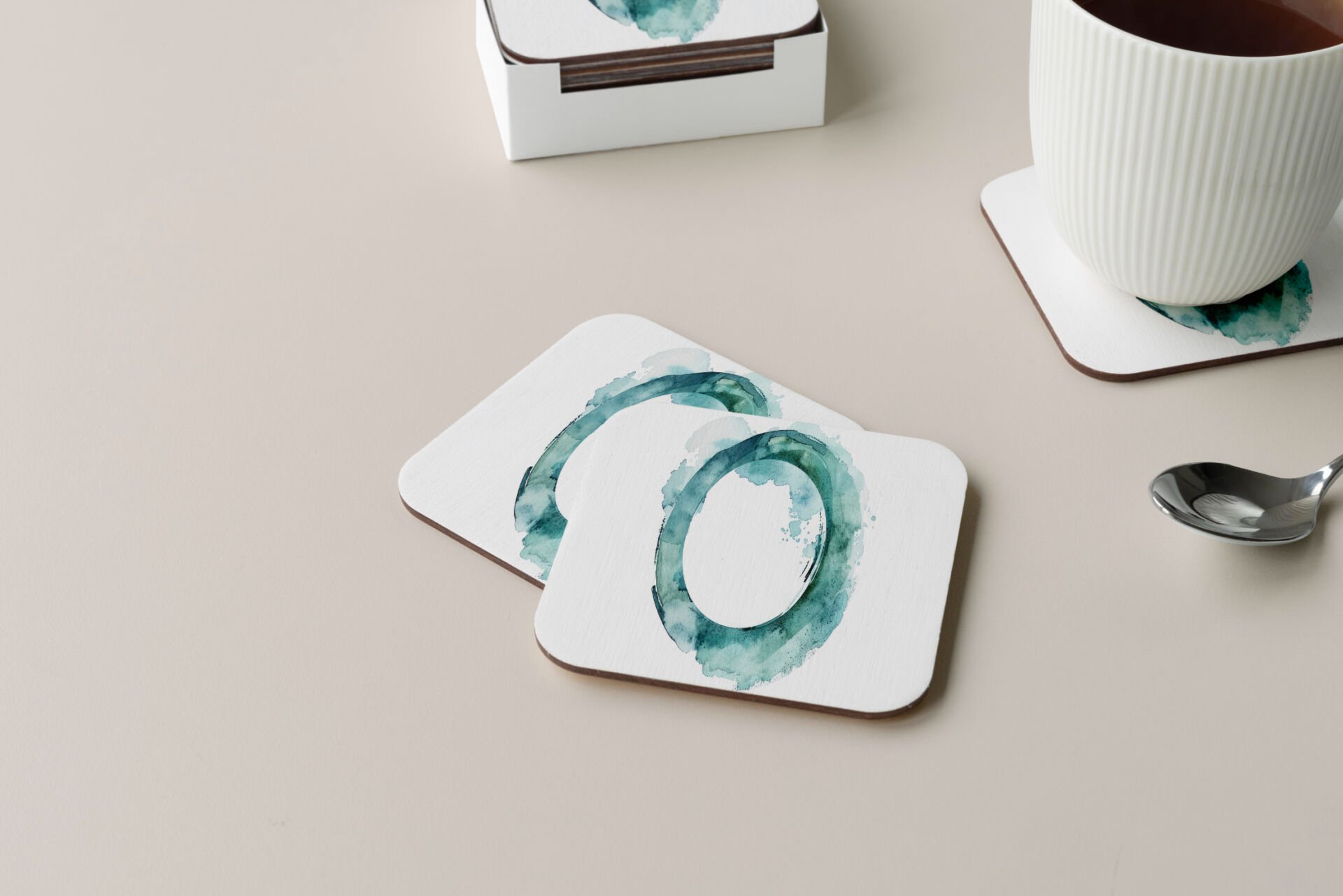 Dekoratif Bardak Altlığı Circle Design 496