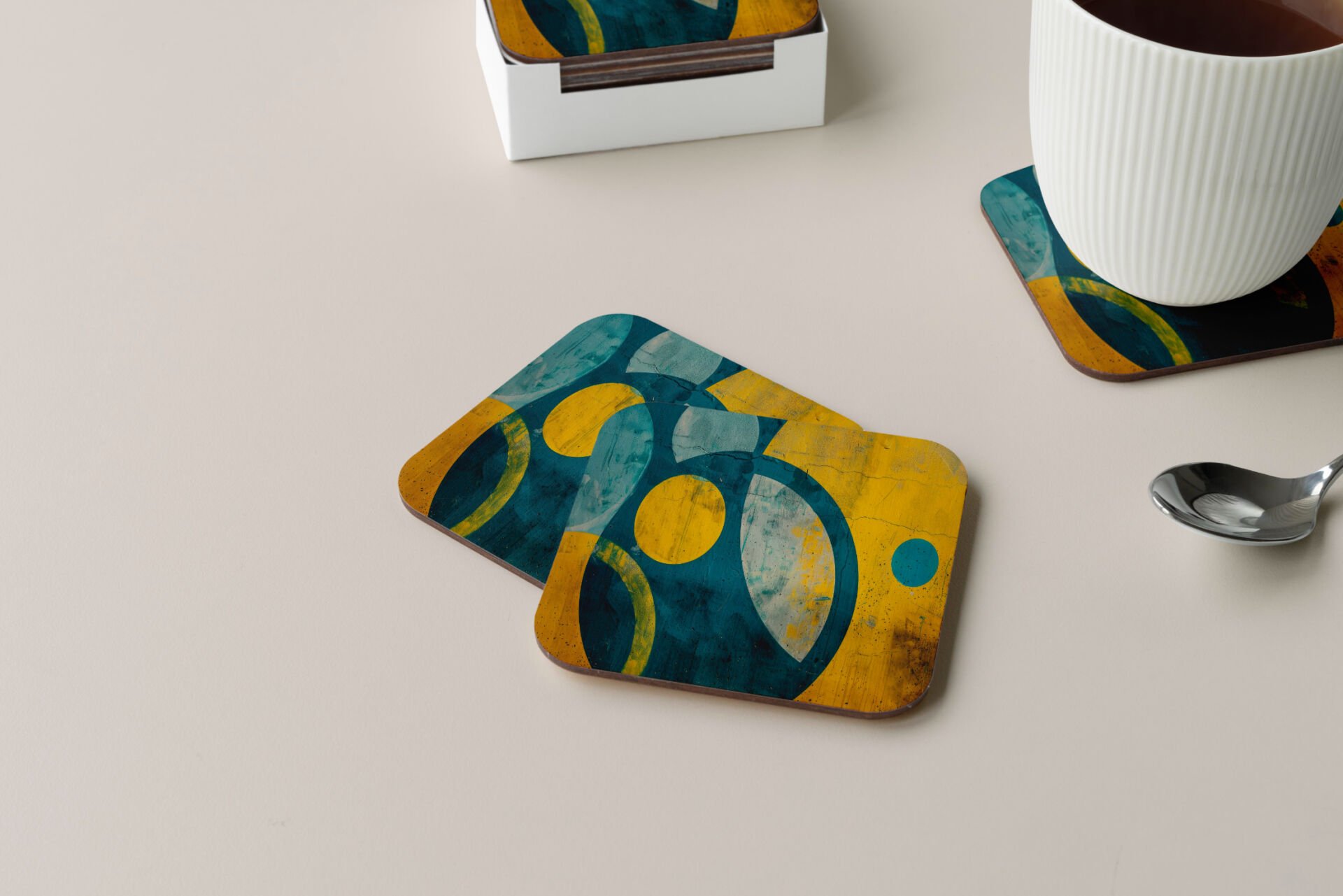 Dekoratif Bardak Altlığı Circle Design 498