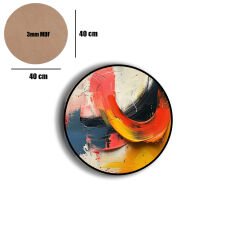 Amarikan Servis, Mdf Supla Takımı 6 Adet (6'lı Takım ), 6'lı Bardak Altlığı Hedliyeli 198