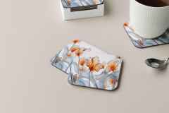 Dekoratif Bardak Altlığı Çiçekler 02