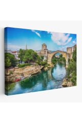 Mostar Köprüsü Kanvas Duvar Tablosu-1115