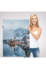 Hallstatt Avusturya Manzarası Duvar Tablosu-6028