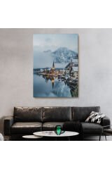 Hallstatt Avusturya Manzarası Duvar Tablosu-6028
