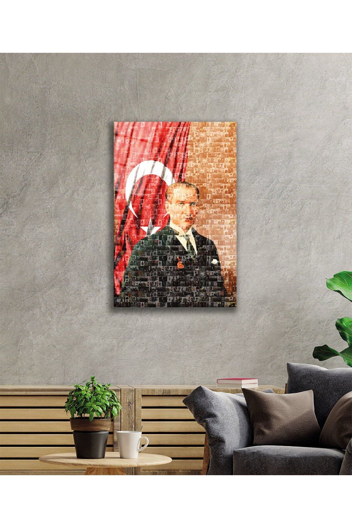 Atatürk Cam Tablo 4 Mm Dayanıklı Temperli Cam