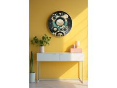 Dekoratif Cam Duvar Saati-1396