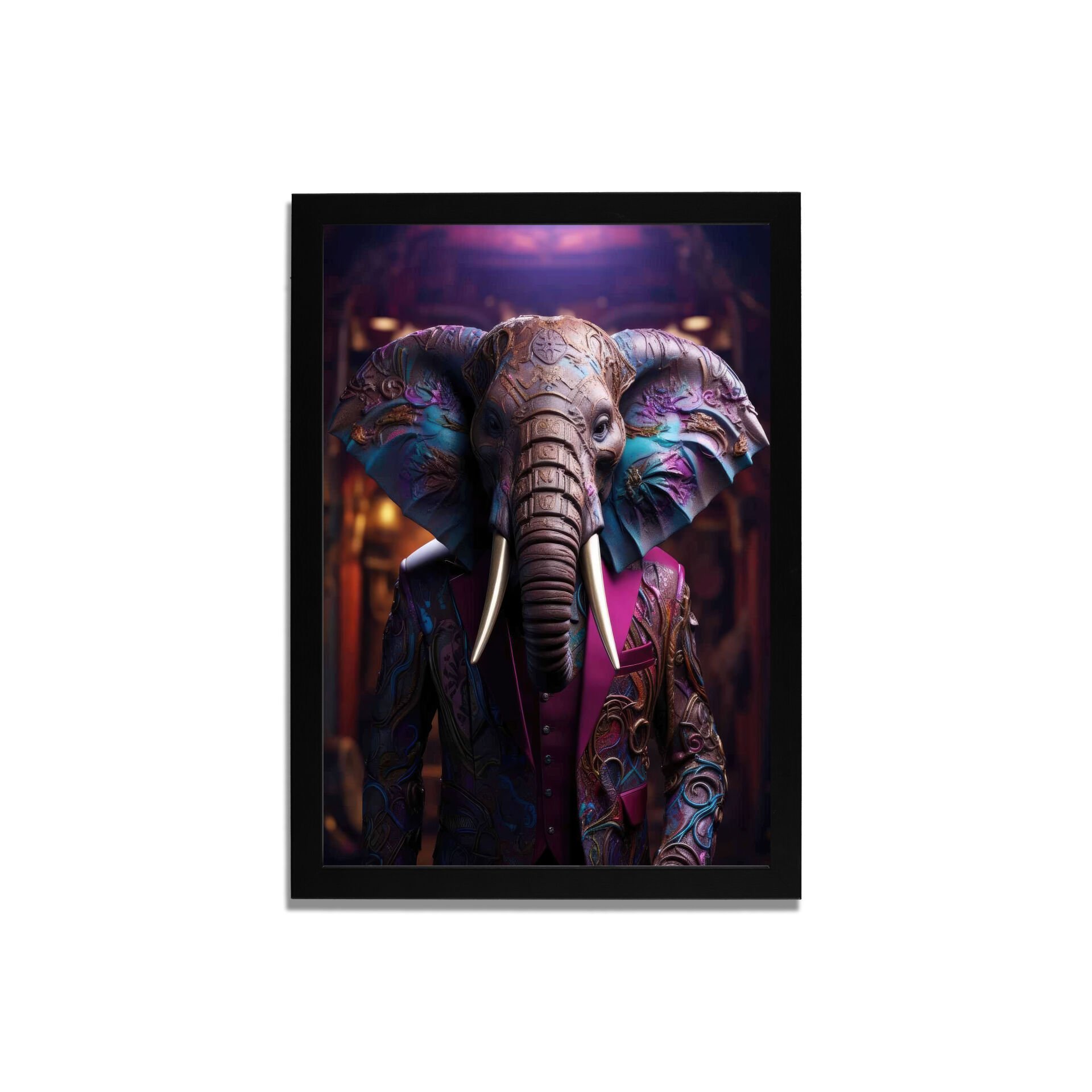 Yapay Zeka Görselli MDF Plastik Çerçeveli Dekoratif Tablo