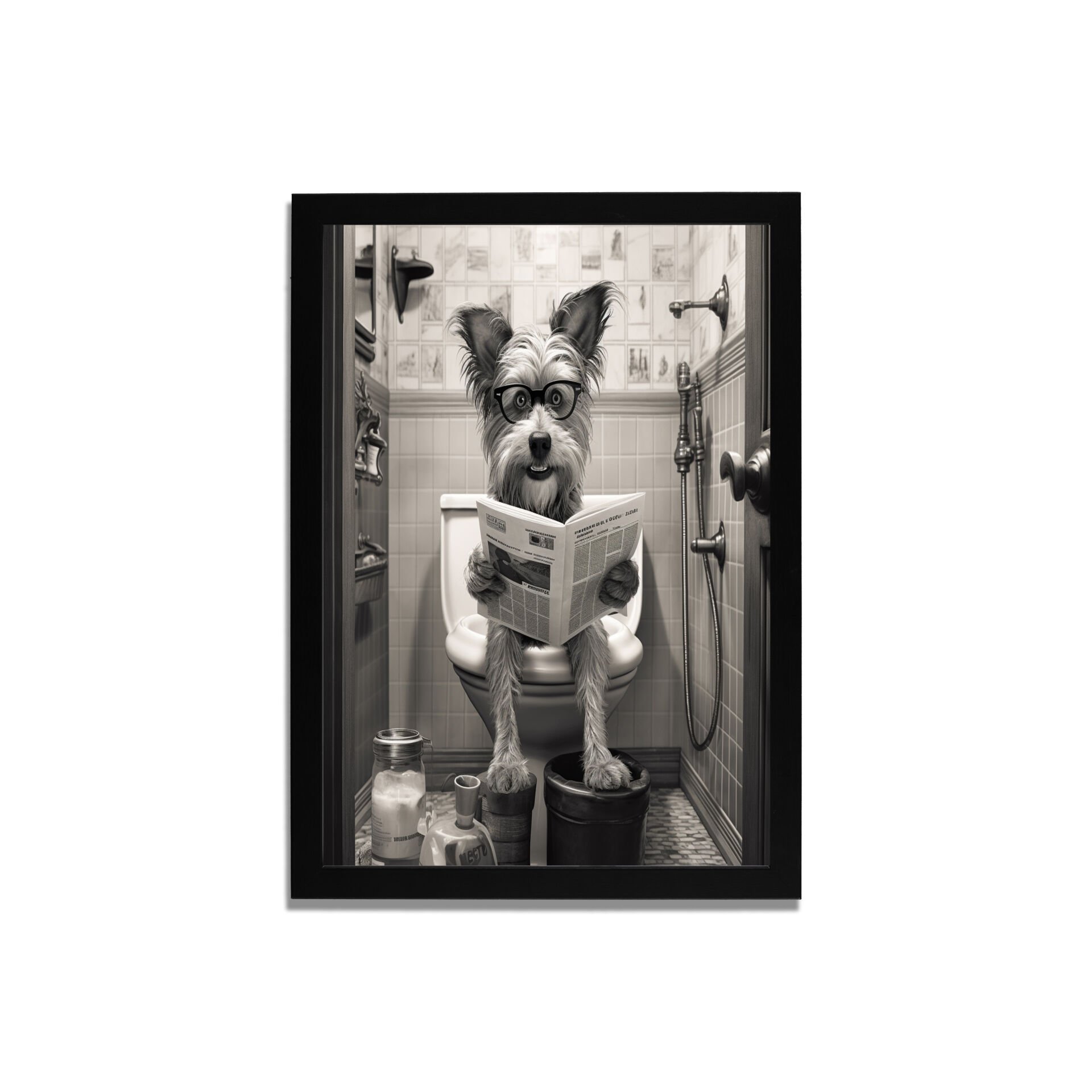 Yapay Zeka Görselli MDF Plastik Çerçeveli Dekoratif Tablo