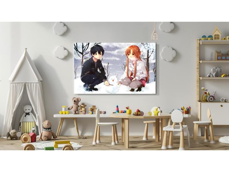 Dekoratif Baskı Anime Kanvas Tablıo 101