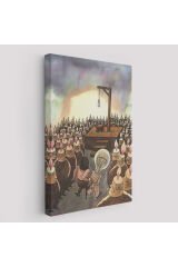 Kafası Farklı Çalışanın Kafası Gider Sürreal Tablo-6041