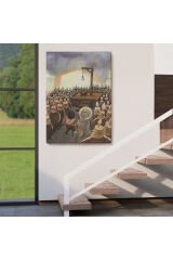 Kafası Farklı Çalışanın Kafası Gider Sürreal Tablo-6041