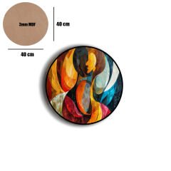 Amarikan Servis, Mdf Supla Takımı 6 Adet (6'lı Takım ), 6'lı Bardak Altlığı Hedliyeli 226