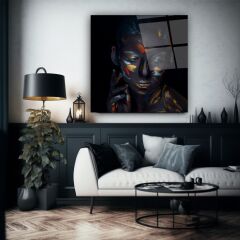 Kadın Cam Tablo Özel Tasarım Ofis, Mutfak Çocuk Odası, Salon Dekorasyon