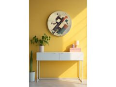 Dekoratif Cam Duvar Saati-1435