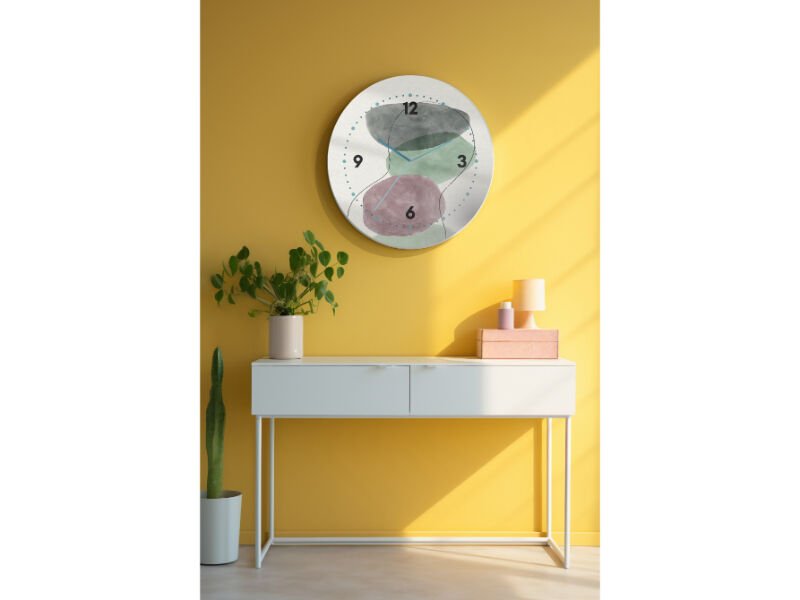 Dekoratif Cam Duvar Saati-1438