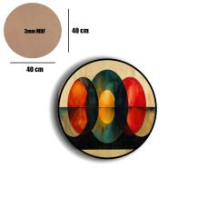 Amarikan Servis, Mdf Supla Takımı 6 Adet (6'lı Takım ), 6'lı Bardak Altlığı Hedliyeli 229