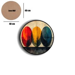 Amarikan Servis, Mdf Supla Takımı 6 Adet (6'lı Takım ), 6'lı Bardak Altlığı Hedliyeli 230