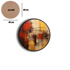 Amarikan Servis, Mdf Supla Takımı 6 Adet (6'lı Takım ), 6'lı Bardak Altlığı Hedliyeli 235