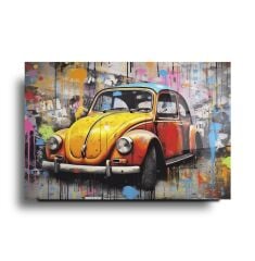 Vosvos Araba Cam Tablo Özel Tasarım Ofis, Mutfak Çocuk Odası, Salon Dekorasyon