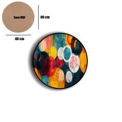 Amarikan Servis, Mdf Supla Takımı 6 Adet (6'lı Takım ), 6'lı Bardak Altlığı Hedliyeli 237